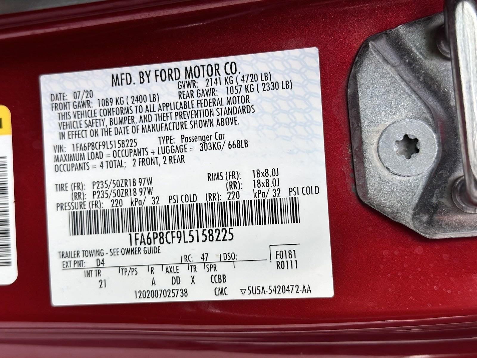 2020 Ford Mustang GT