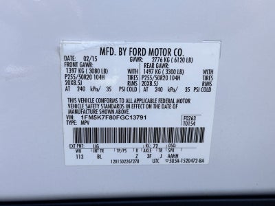 2015 Ford Explorer Limited