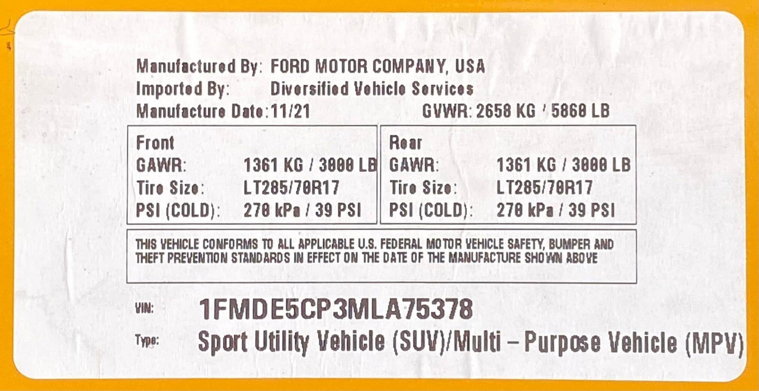 2021 Ford Bronco 4x4 Badlands