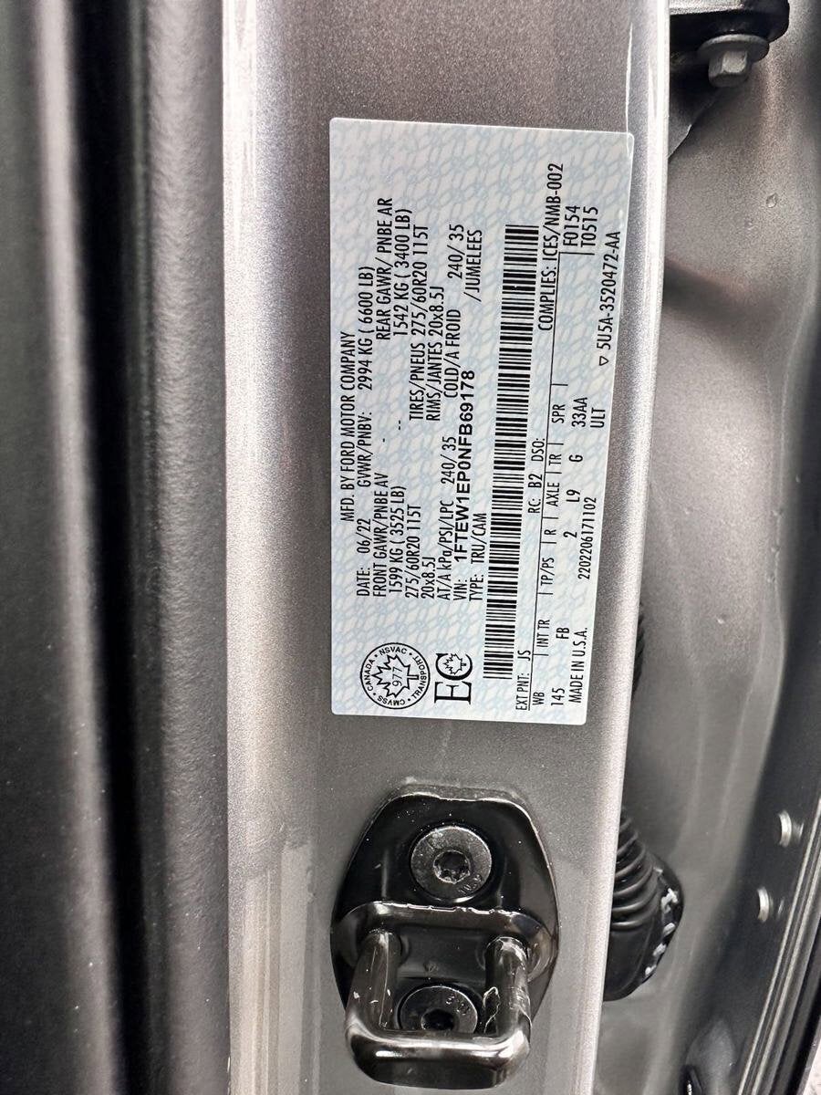 2022 Ford F-150 4x4 SuperCrew XLT