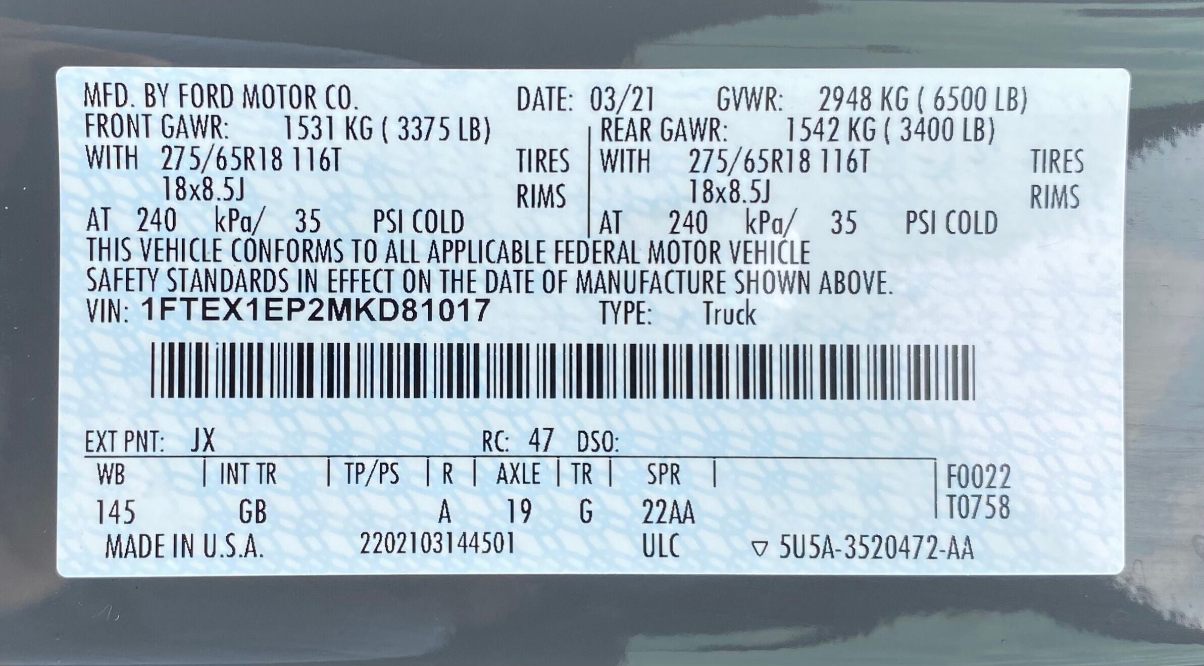 2021 Ford F-150 4x4 SuperCab STX