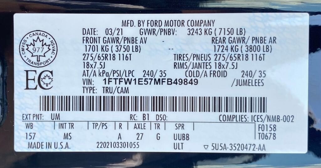 2021 Ford F-150 XLT