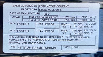 2021 Ford F-150 XLT