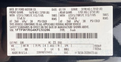 2019 Ford F-150 Raptor