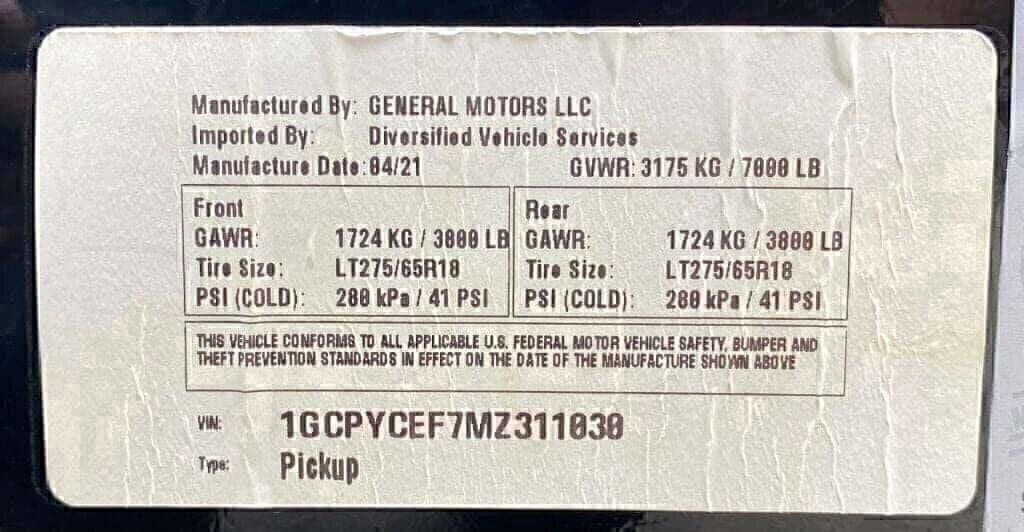 2021 Chevrolet Silverado 1500 Custom Trail Boss