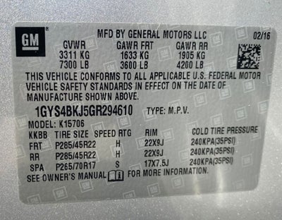 2016 Cadillac Escalade Luxury Collection