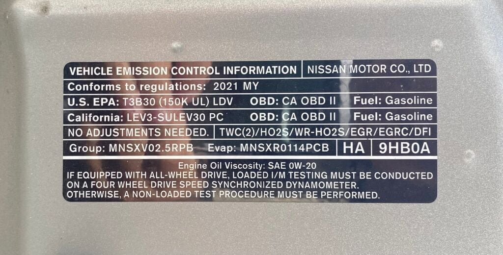 2021 Nissan Altima 2.5 S