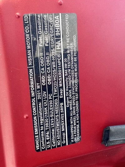 2021 Nissan Altima 2.5 SV