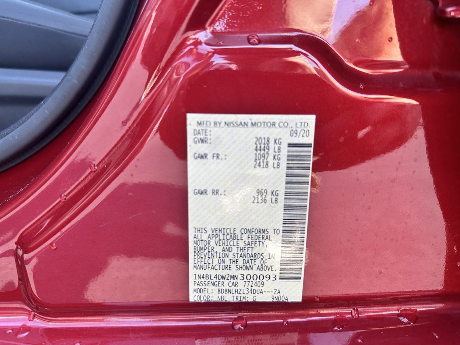 2021 Nissan Altima 2.5 SV