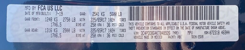 2019 Dodge Journey SE