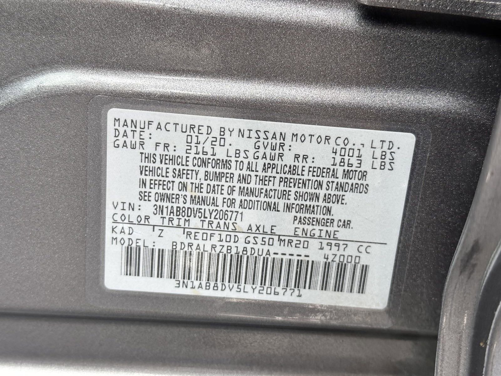 2020 Nissan Sentra SR