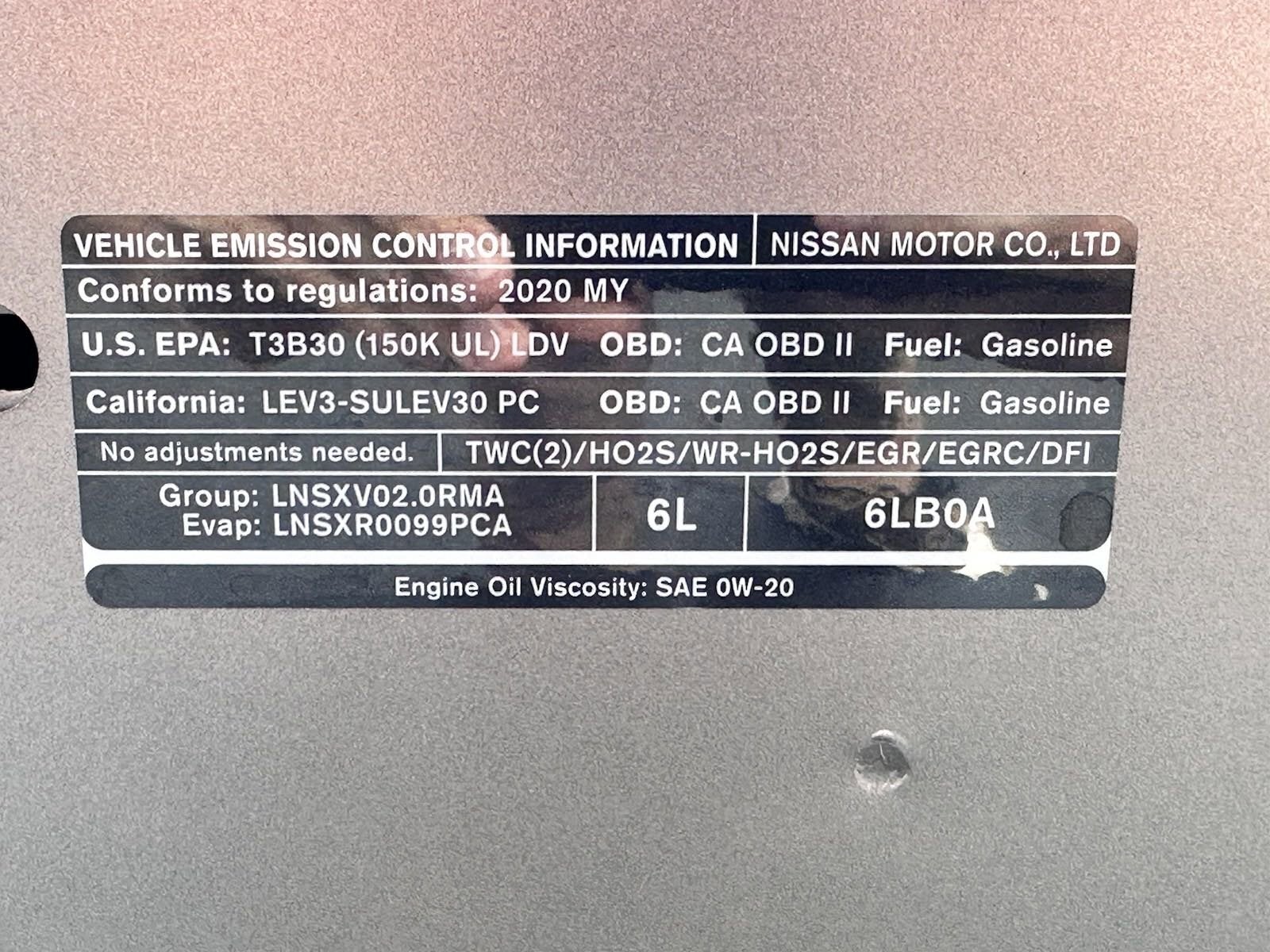 2020 Nissan Sentra SR