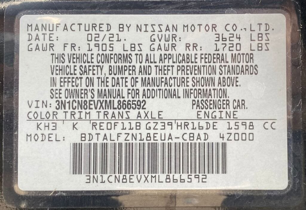 2021 Nissan Versa SV