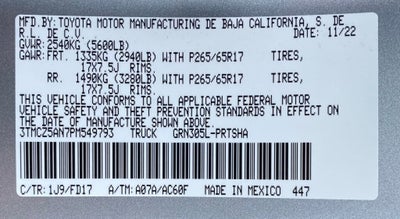 2023 Toyota Tacoma 4WD TRD Sport