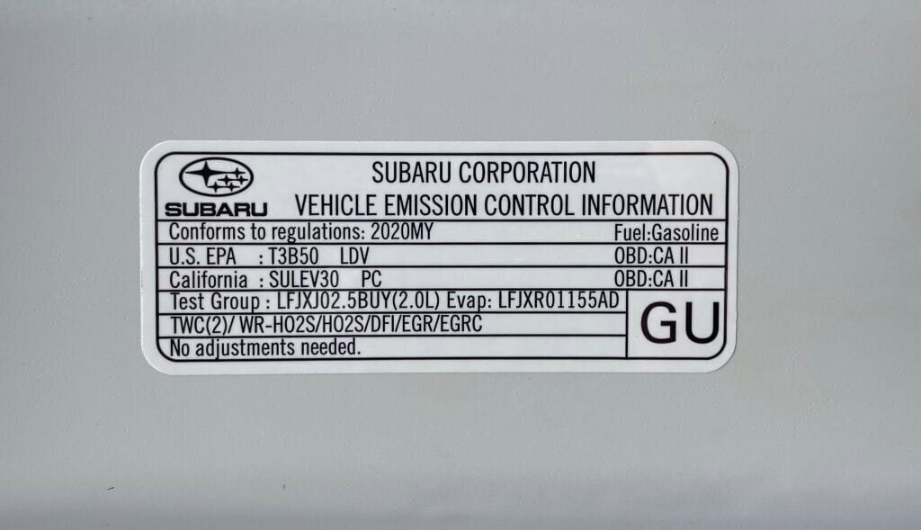 2020 Subaru Impreza 2.0isprt