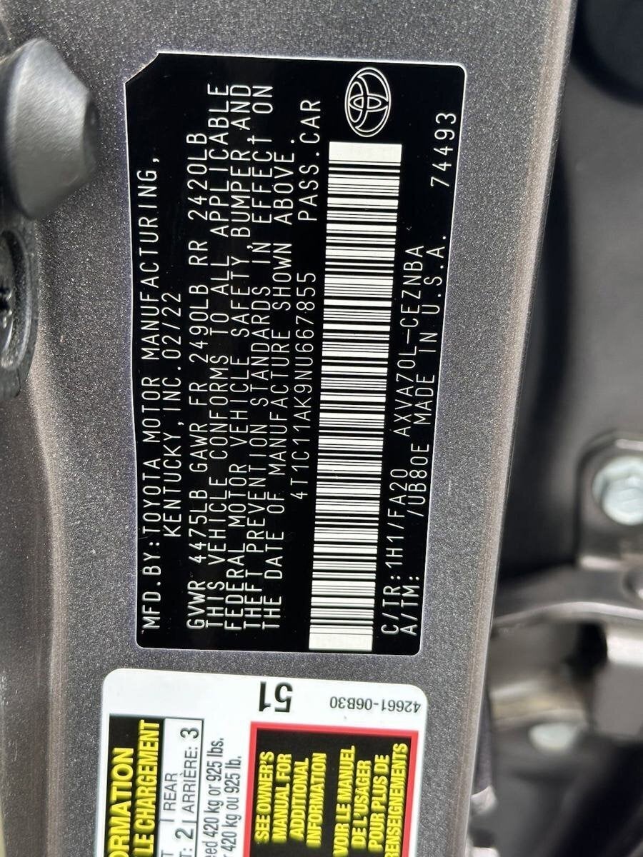 2022 Toyota Camry LE