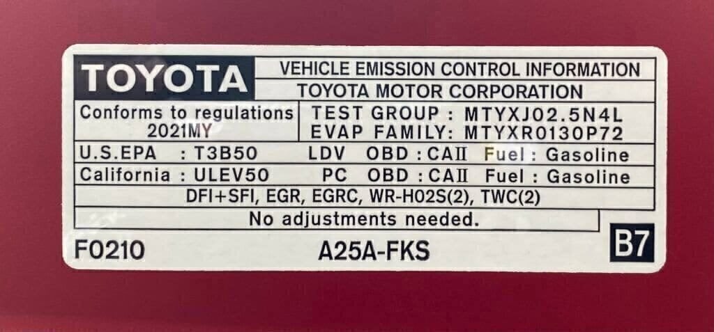 2021 Toyota Camry Base