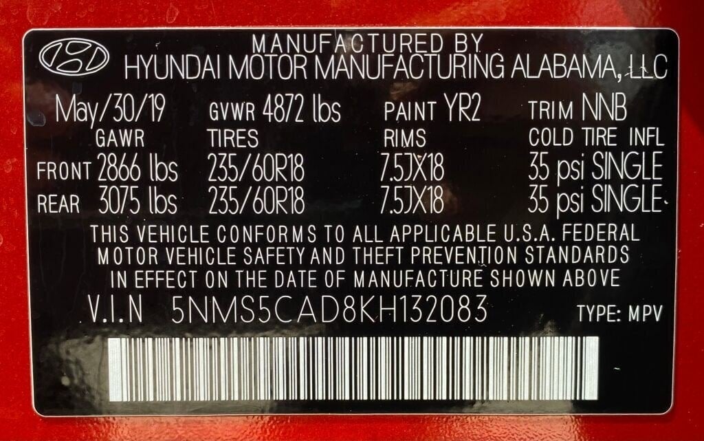 2019 Hyundai SANTA FE Ultimate