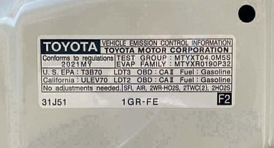 2021 Toyota 4Runner Nightshade